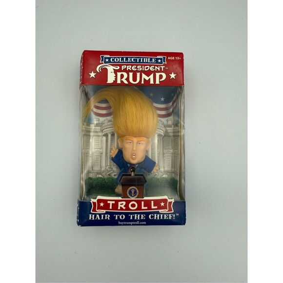 PRESIDENT DONALD TRUMP COLLECTIBLE TROLL  MAKE AMERICA GREAT 2016 - Picture 1 of 7